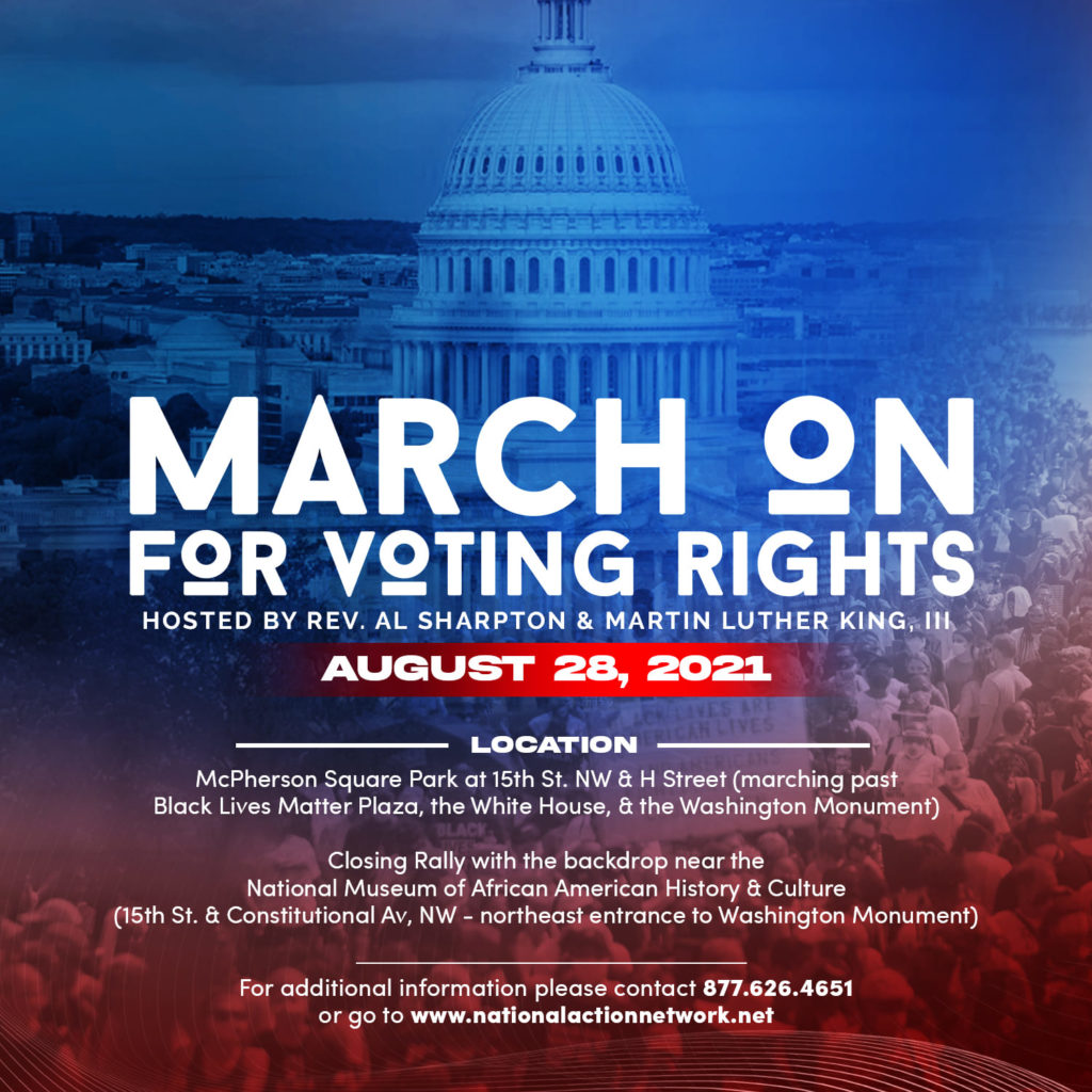 March On for Voting Rights is a mass mobilization to demand that