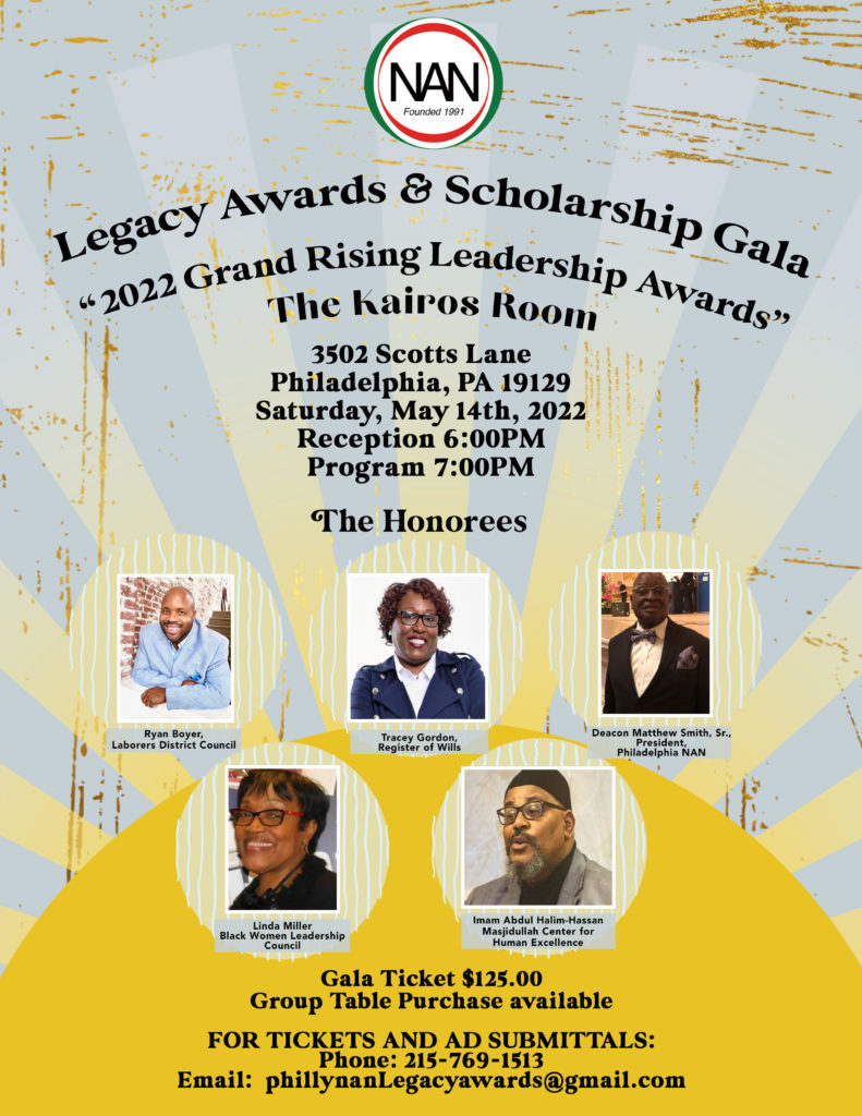 Philadelphia NAN Annual Legacy Awards & Scholarship Gala NAN